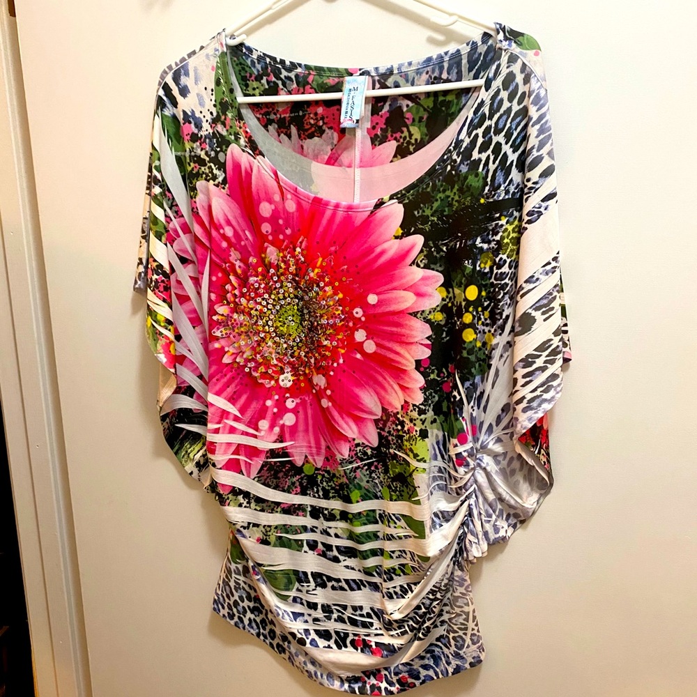 Sequin Floral Top